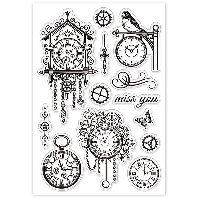 Custom PVC Plastic Clear Stamps DIY-WH0448-0658-1