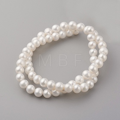 Natural Cultured Freshwater Pearl Beads Strands PEAR-G007-24-01-1