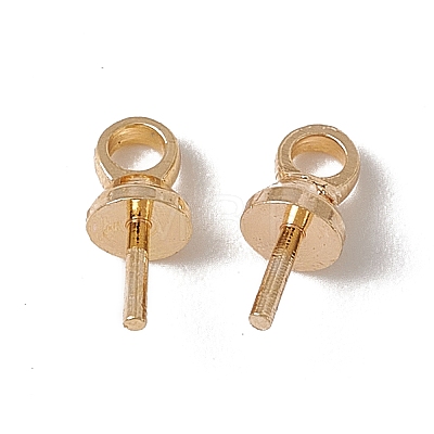 Brass Cup Pearl Peg Bails Pin Pendants KK-A171-19G-1