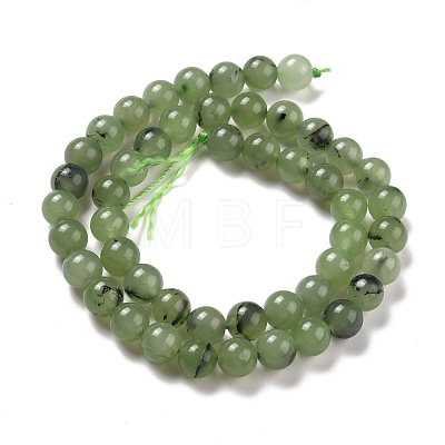 Natural White Jade Beads Strands G-M388-02-1