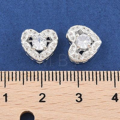 Rack Plating Brass Micro Pave Cubic Zirconia Beads KK-F879-04S-01-1