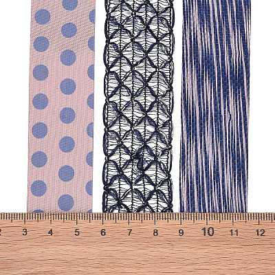 9 Yards 3 Styles Polyester Ribbon SRIB-A014-F01-1