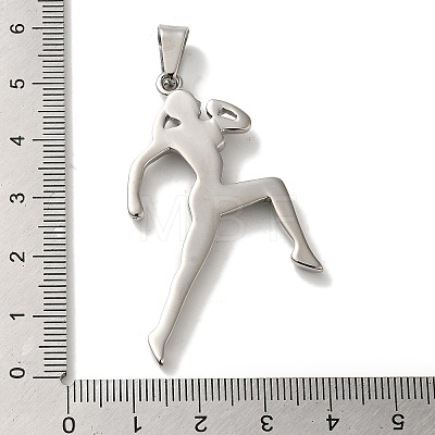 Hip Hop Fitness 316L Surgical Stainless Steel Pendants STAS-H194-01P-01-1