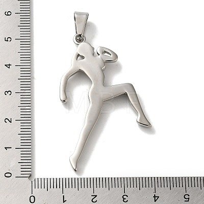 Non-Tarnish Hip Hop Fitness 316L Surgical Stainless Steel Pendants STAS-H194-01P-01-1