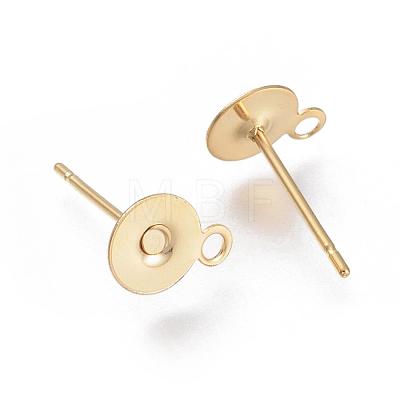 304 Stainless Steel Stud Earring Findings STAS-E025-1C-G-1