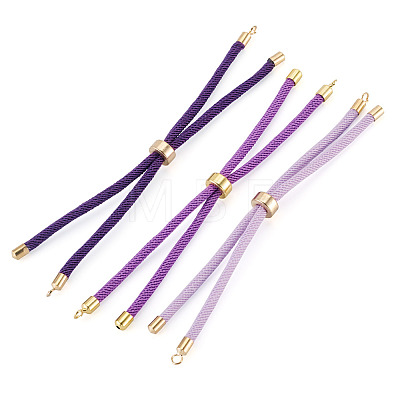 3Pcs 3 Styles Polyester Cord Bracelet Making MAK-TA0001-41-1