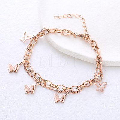 European Style Stainless Steel Multi-layered Bracelets XJ2407-1