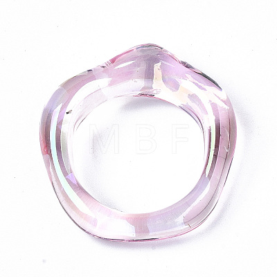 Transparent Resin Finger Rings RJEW-T013-001-E03-1