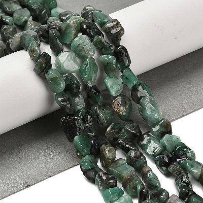 Natural Emerald Beads Strands G-P497-01E-15-1