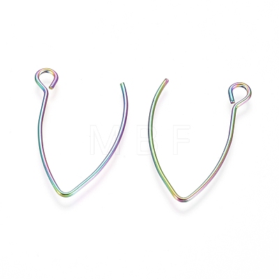 Ion Plating(IP) 304 Stainless Steel Earring Hooks X-STAS-L216-03A-M-1