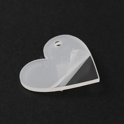 Transparent Acrylic Pendants TACR-WH0001-68-1