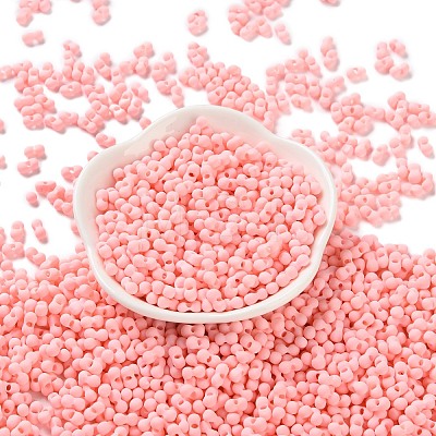 Rubberized Style Glass Seed Beads SEED-Z003-01A-1