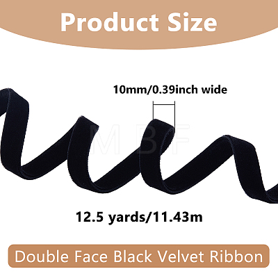 12.5 Yards Double Face Velvet Ribbon OCOR-DC0001-20B-1
