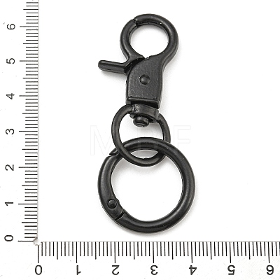 Spray Painted Alloy Split Key Rings FIND-B044-01A-1