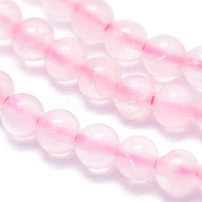 Natural Rose Quartz Beads Strands G-A177-04-07-1