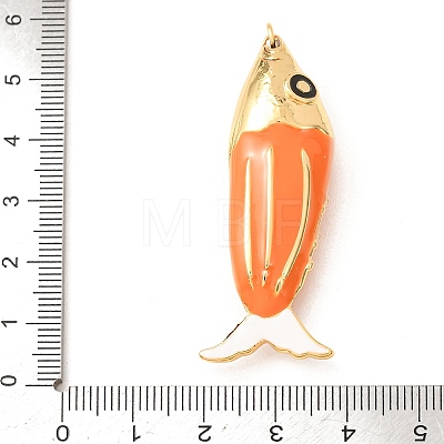 Brass with Enamel Big Pendants KK-CBA2F11-05G-03-1