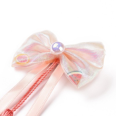 Bowknot Long Ribbon Alligator Hair Clip PHAR-D013-03C-1