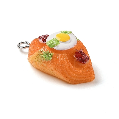 Resin Imitation Food Pendants FIND-U001-02H-1