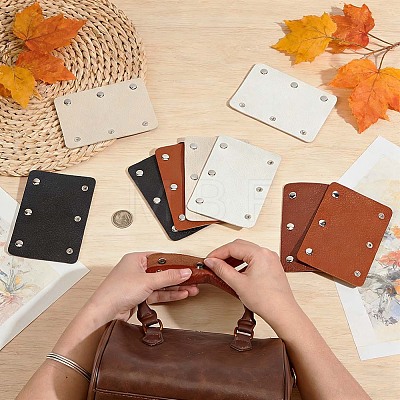 10Pcs 5 Colors Detachable PU Imitation Leather Bag Handle Wrap DIY-PH0038-12-1