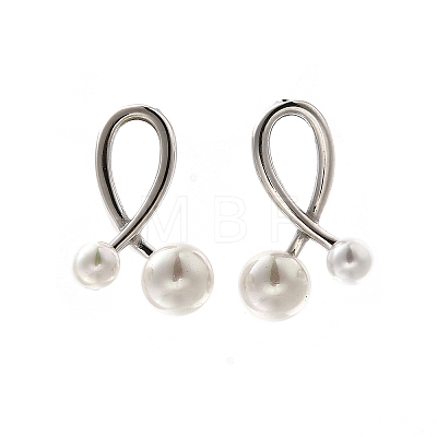 304 Stainless Steel Stud Earrings EJEW-C133-01P-1