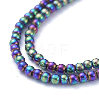 Electroplate Glass Beads Strands EGLA-K014-A-FP10-1