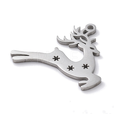 Christmas Theme Anti-Tarnish 304 Stainless Steel Pendants STAS-R003-04P-06-1