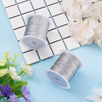 2 Rolls Round PET Metallic Thread MCOR-TADJ0001-01D-02-1