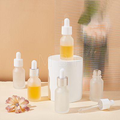 12 Sets 2 Styles Glass Dropper Bottles MRMJ-OC0003-96-1