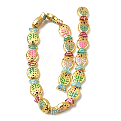 Baking Paint Glass Enamel Beads GLAA-B035-01-1