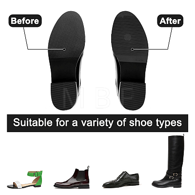 Rubber Shoe Repair Material for Leather Shoes & Boots DIY-WH0430-024C-1
