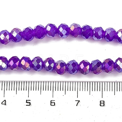 Baking Electroplate Glass Beads Strands X-DGLA-A039-J10mm-B05-1