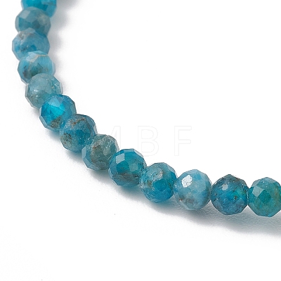 Natural Apatite Beaded Cuff Bangles BJEW-JB13326-01-1