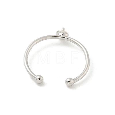 Brass Open Cuff Ring Settings KK-G518-02P-01-1