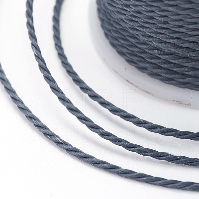 Round Waxed Polyester Cord YC-G006-01-1.0mm-17-1