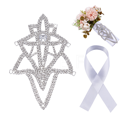 Brass Rhinestone Decorations AJEW-WH0816-512S-1