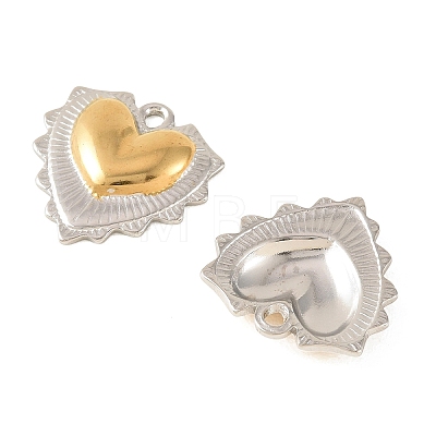 Two Tone 304 Stainless Steel Pendants STAS-L314-10GP-01-1