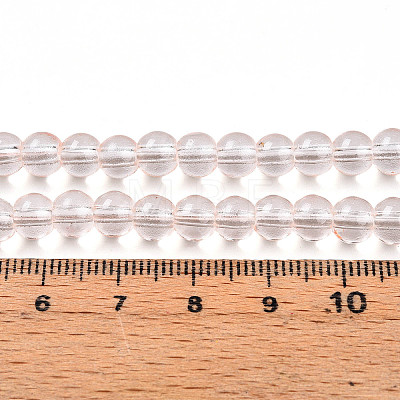 Baking Paint Transparent Glass Beads Strands DGLA-N006-6mm-02-1