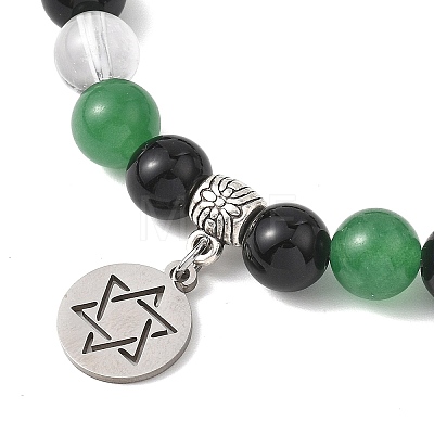 Non-Tarnish 201 Stainless Steel Charm Bracelets BJEW-JB12793-1