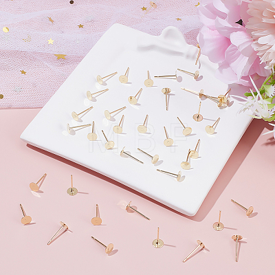 200Pcs 304 Stainless Steel Stud Earrings Findings STAS-ME0001-48-1
