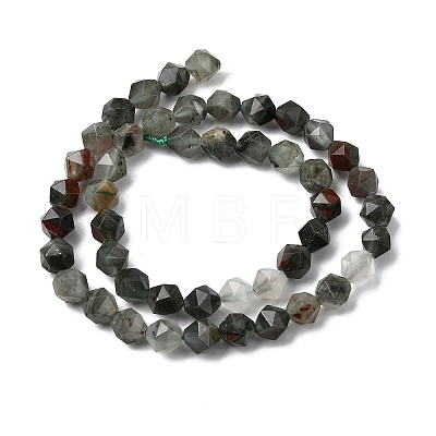 Natural African Bloodstone Beads Strands G-Z119-A28-02-1