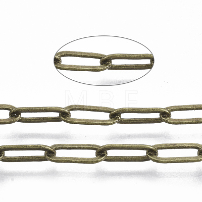 Brass Paperclip Chains X-CHC-S008-001B-AB-1