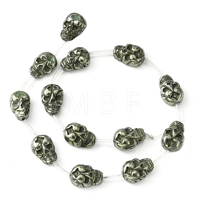 Halloween lNatural Pyrite Beads Strands G-D067-K04-1