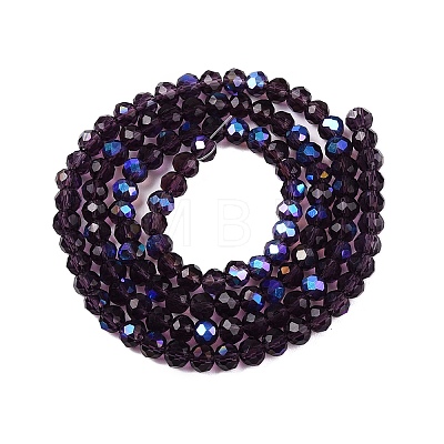 Electroplate Glass Beads Strands EGLA-A044-T4mm-L15-1
