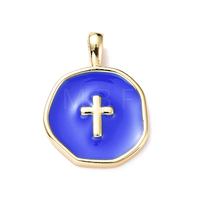 Brass Enamel Pendants KK-G417-01LG-05-1