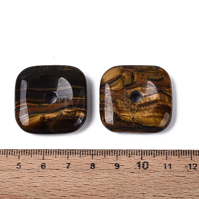 Natural Tiger Eye Pendants G-Q602-02B-1