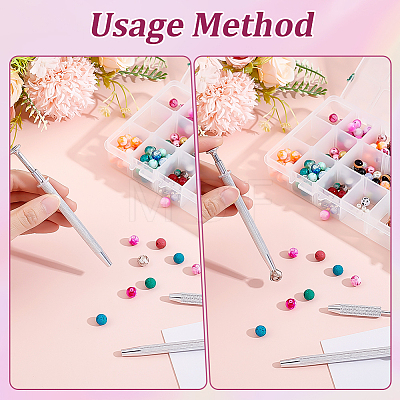 8Pcs 2 Styles Alloy 4-Claw Pick up Tool for Small Parts Pickup TOOL-ME0001-14-1