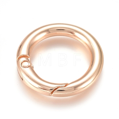 Alloy Spring Gate Ring PALLOY-WH0066-19B-1