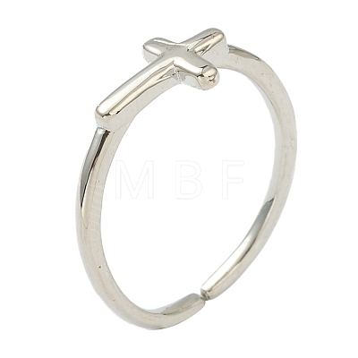 Brass Cuff Rings RJEW-L100-005P-1