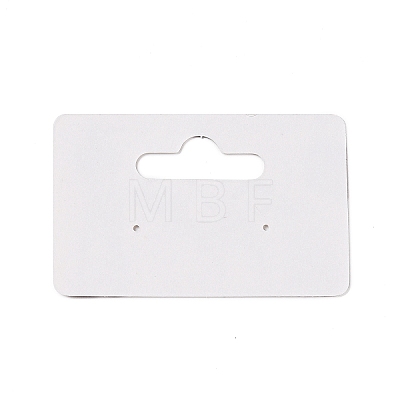 Rectangle Paper One Pair Earring Display Cards with Hanging Hole CDIS-C004-04B-1