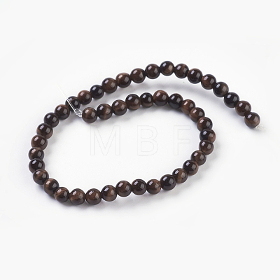 Natural Red Tiger Eye Beads Strands X-G-C076-4mm-1D-1